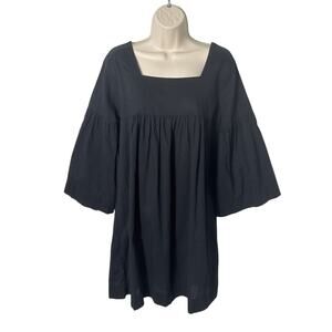 Natural Life Bell‎ Sleeve Black Mini Tunic Dress Size M